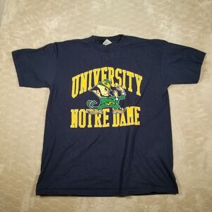 VTG USA Made Notre Dame Fighting Irish‎ Shirt Crewneck Size Lg Galt Sand